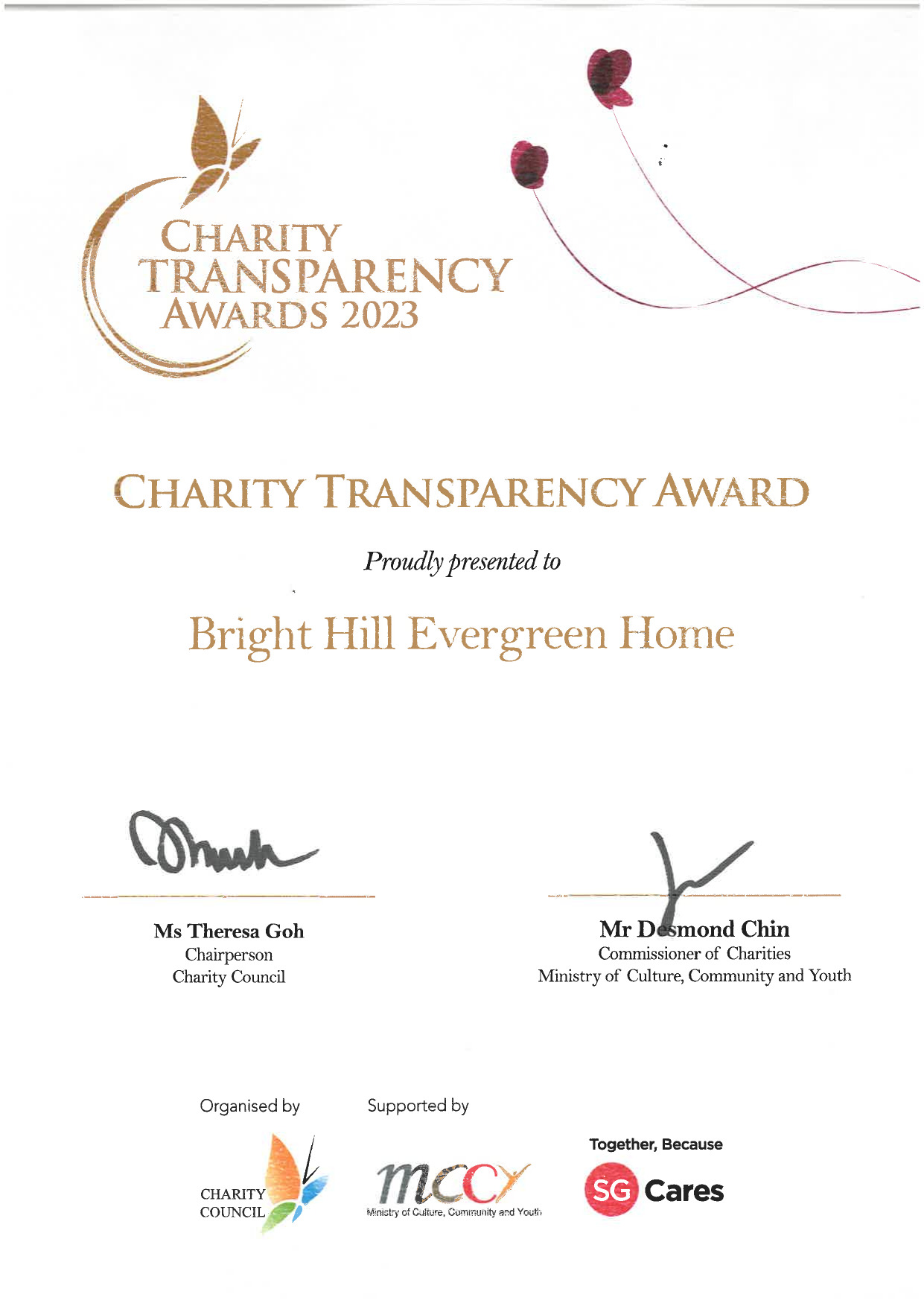 Charity Transparency Award 2023